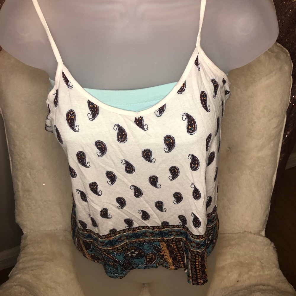 Spaghetti strap, tank top, crop